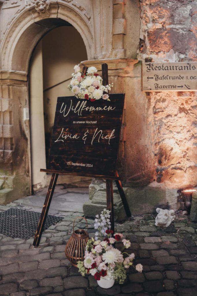 Hochzeit Floristik Schloß Berlepsch