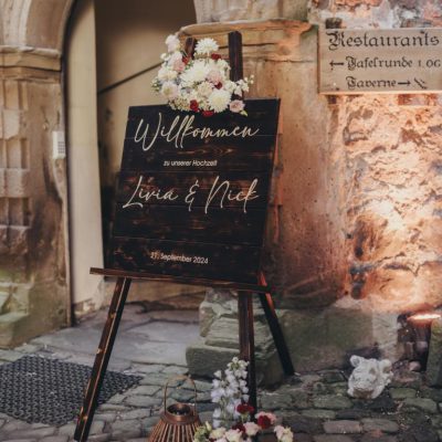 Hochzeit Floristik Schloß Berlepsch